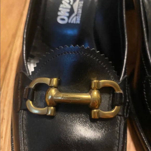SOLD Salvatore Ferragamo Leather Pumps Loafers Heels - Picture 3 of 8